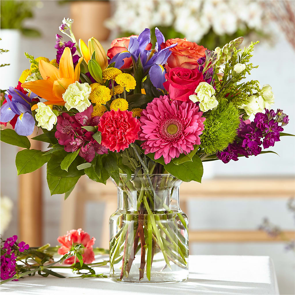 Bold & Bright – A Florist Original – PETALS & HEARTS FLOWER SHOP, Monterey Park CA