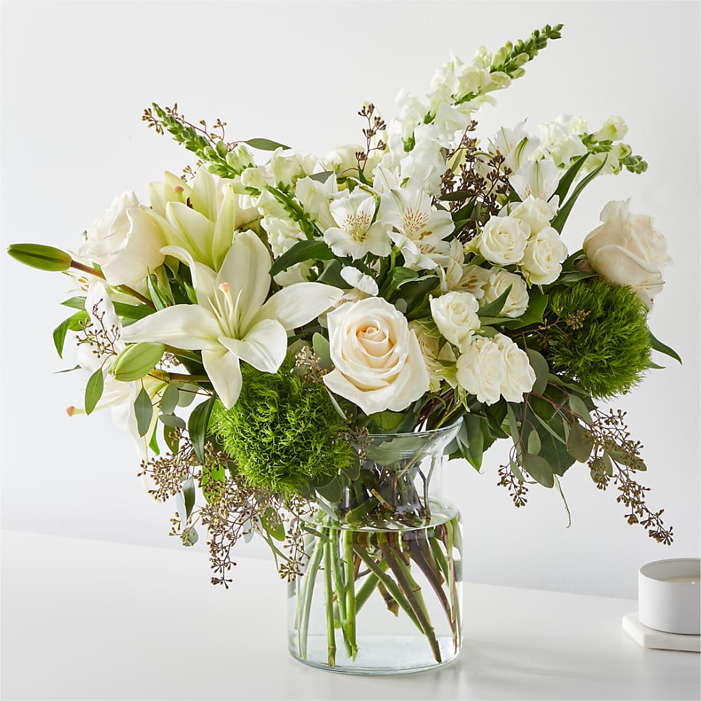 Fresh Linen Bouquet – PETALS & HEARTS FLOWER SHOP, Monterey Park CA