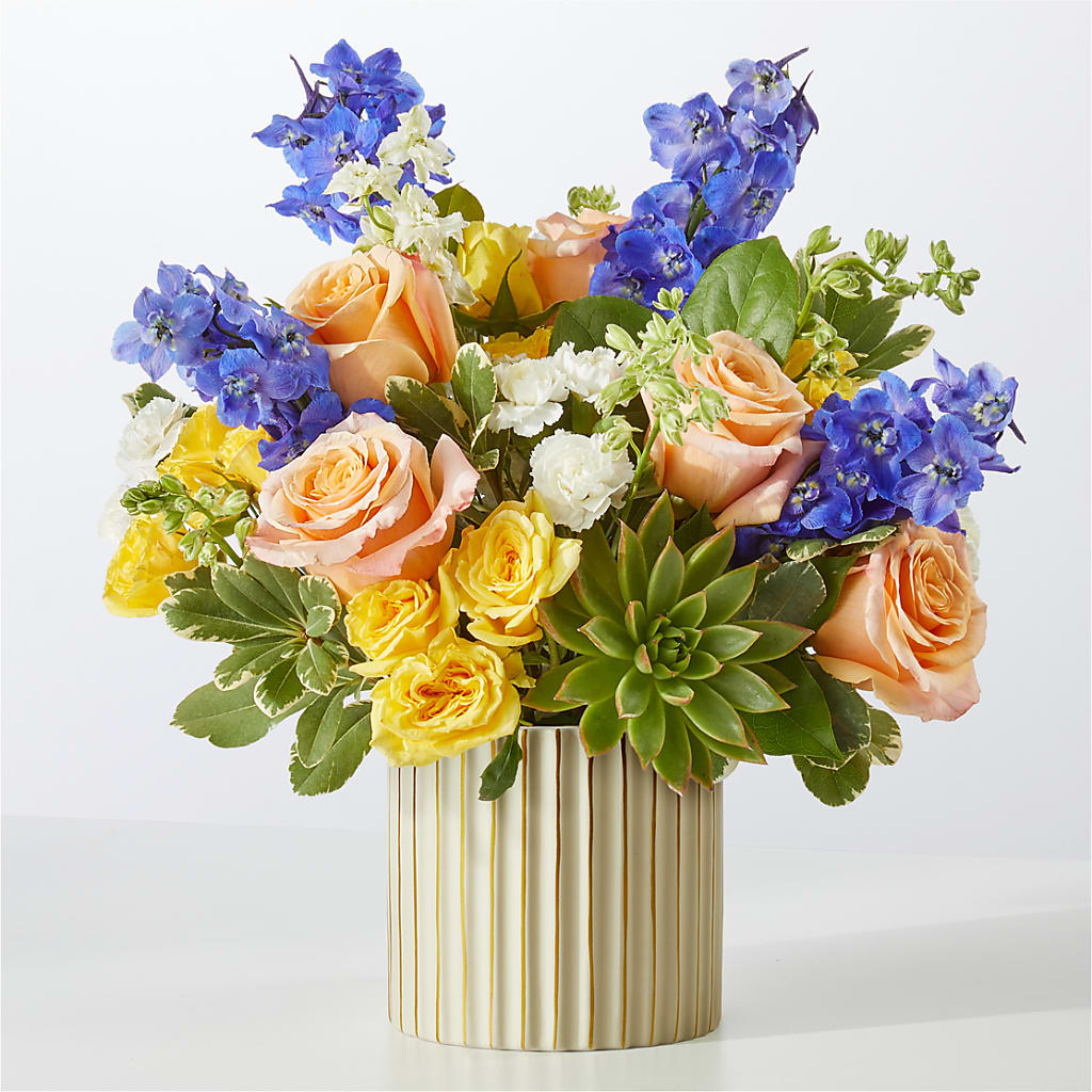 Cobalt Reverie Bouquet – PETALS & HEARTS FLOWER SHOP, Monterey Park CA