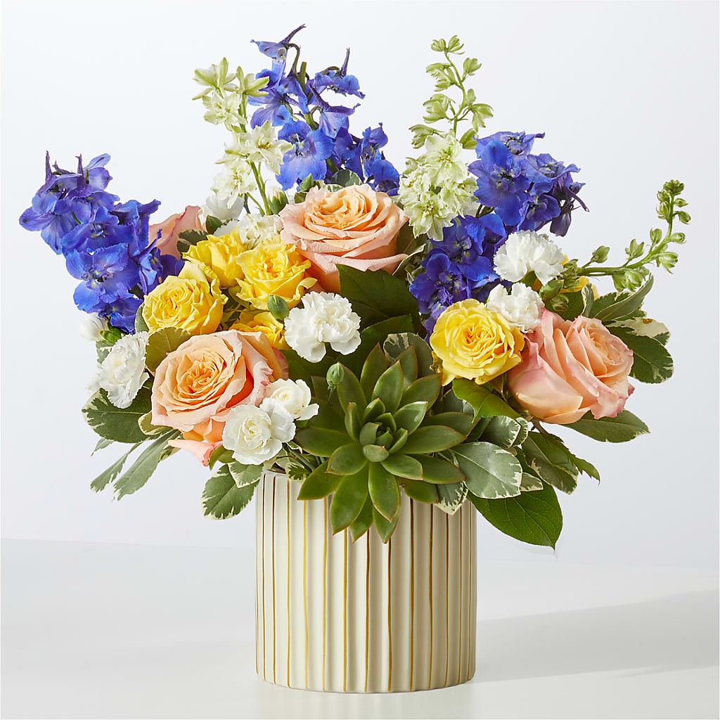 Cobalt Reverie Bouquet – PETALS & HEARTS FLOWER SHOP, Monterey Park CA