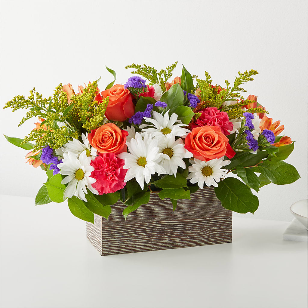 Oopsie Daisy Box Bouquet – PETALS & HEARTS FLOWER SHOP, Monterey Park CA