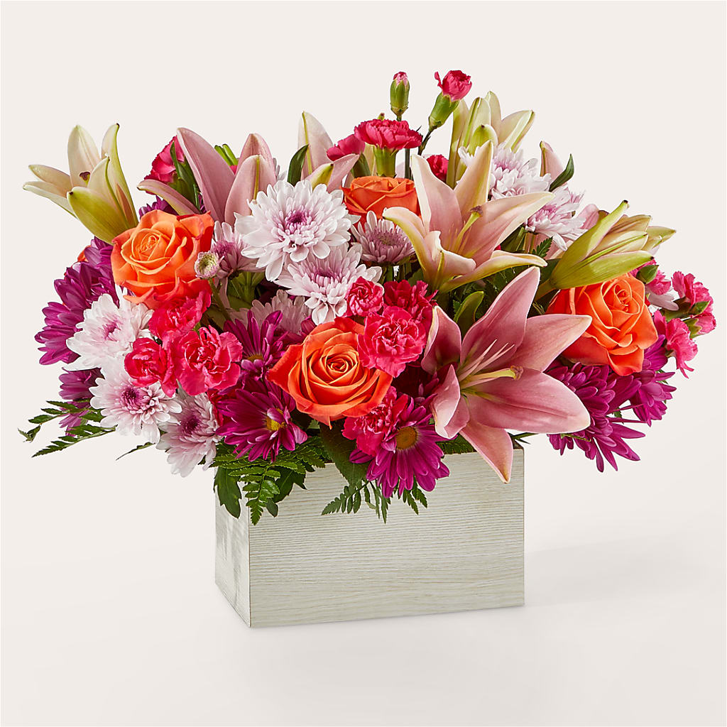 Light of My Life Box Bouquet – PETALS & HEARTS FLOWER SHOP, Monterey Park CA