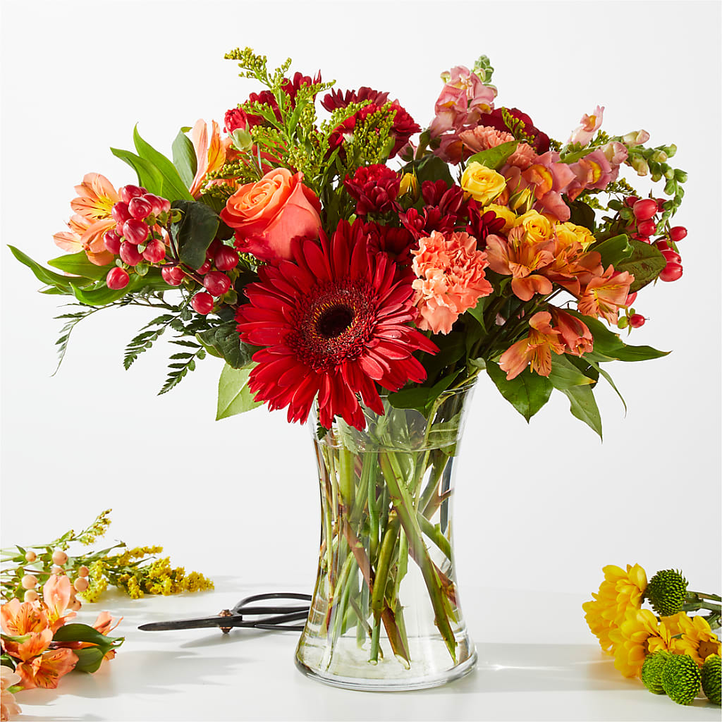 Fall Delight – A Florist Original – PETALS & HEARTS FLOWER SHOP, Monterey Park CA