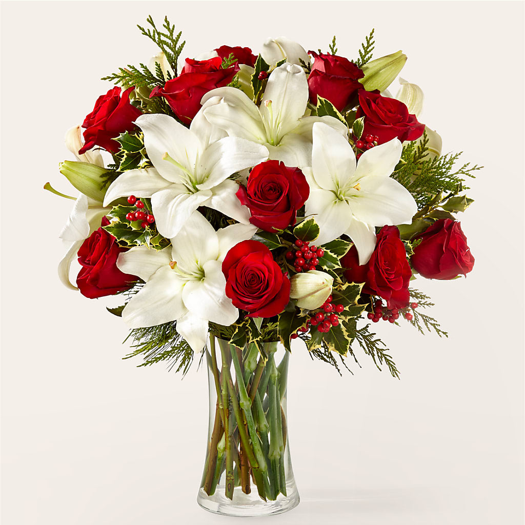 Sparkling Snowflakes Bouquet – PETALS & HEARTS FLOWER SHOP, Monterey Park CA