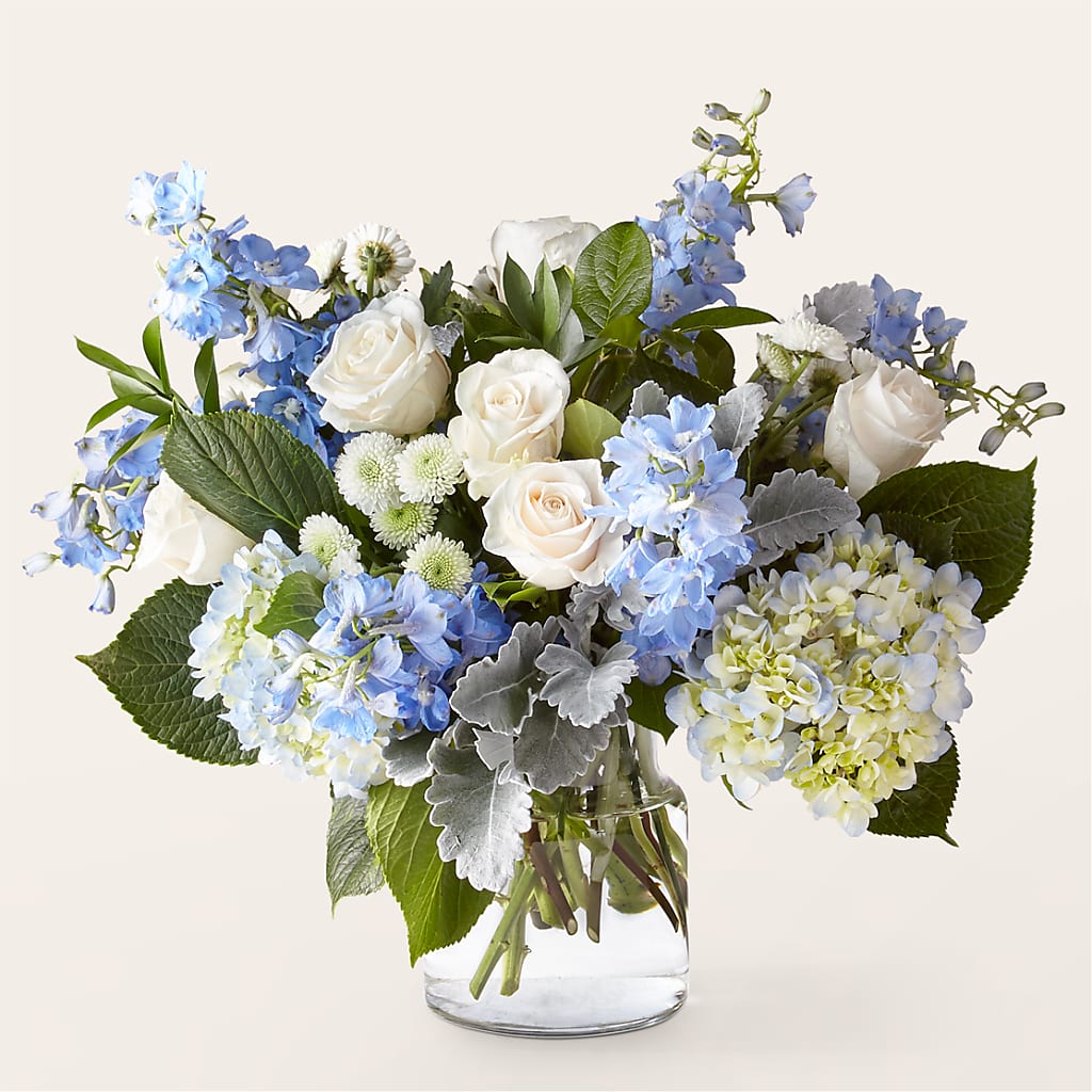 Clear Skies Bouquet – PETALS & HEARTS FLOWER SHOP, Monterey Park CA