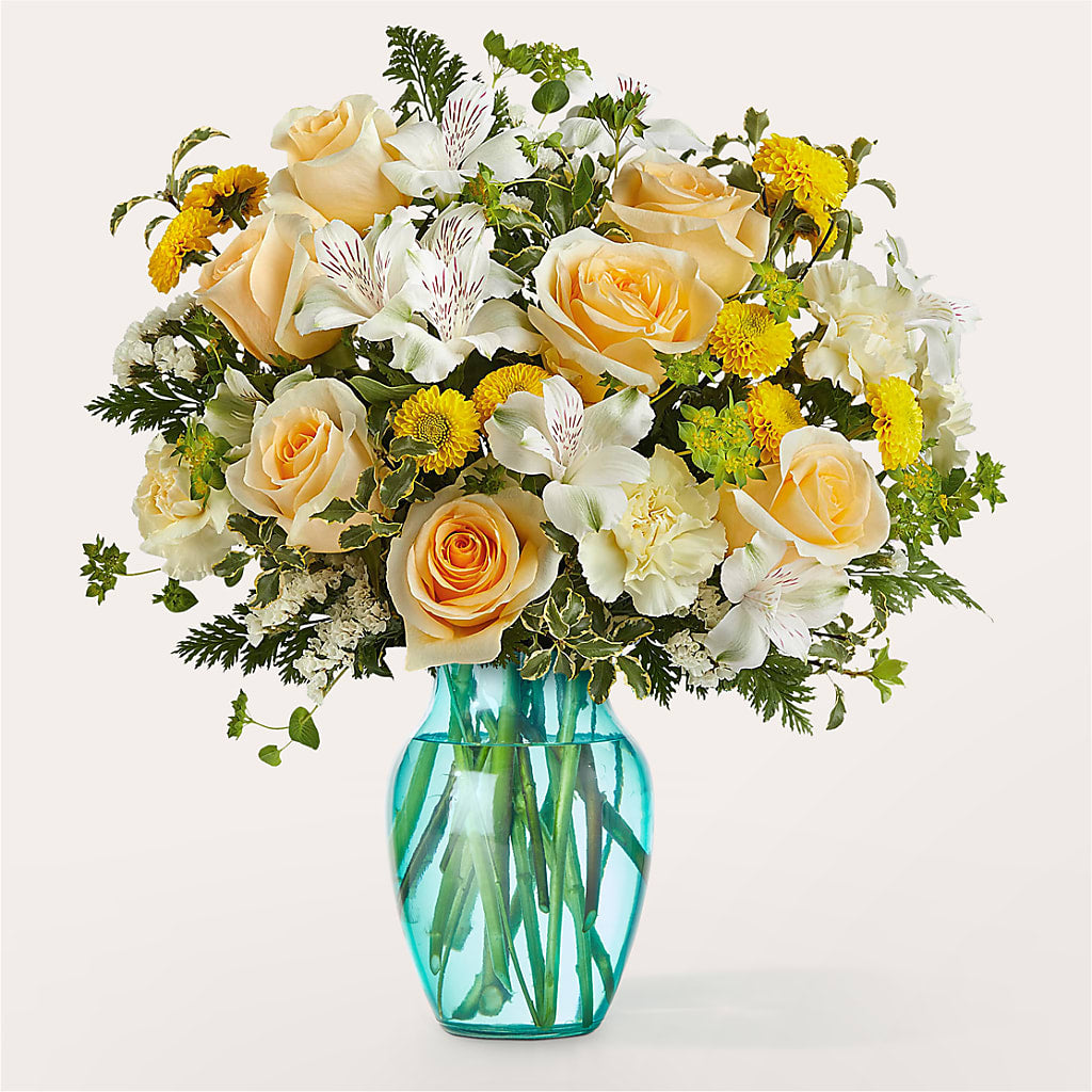 Crisp and Clean Bouquet – PETALS & HEARTS FLOWER SHOP, Monterey Park CA