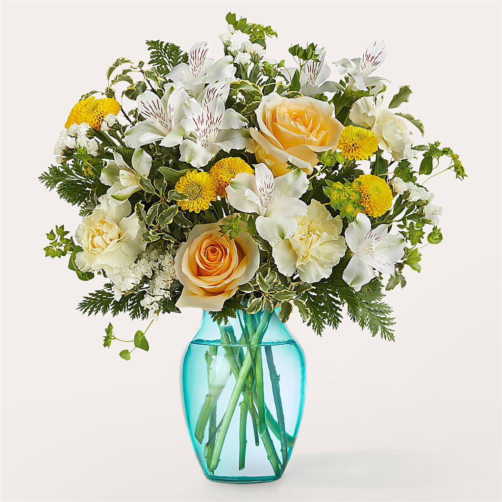 Crisp and Clean Bouquet – PETALS & HEARTS FLOWER SHOP, Monterey Park CA