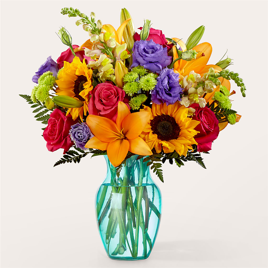 Double Rainbow Bouquet – PETALS & HEARTS FLOWER SHOP, Monterey Park CA