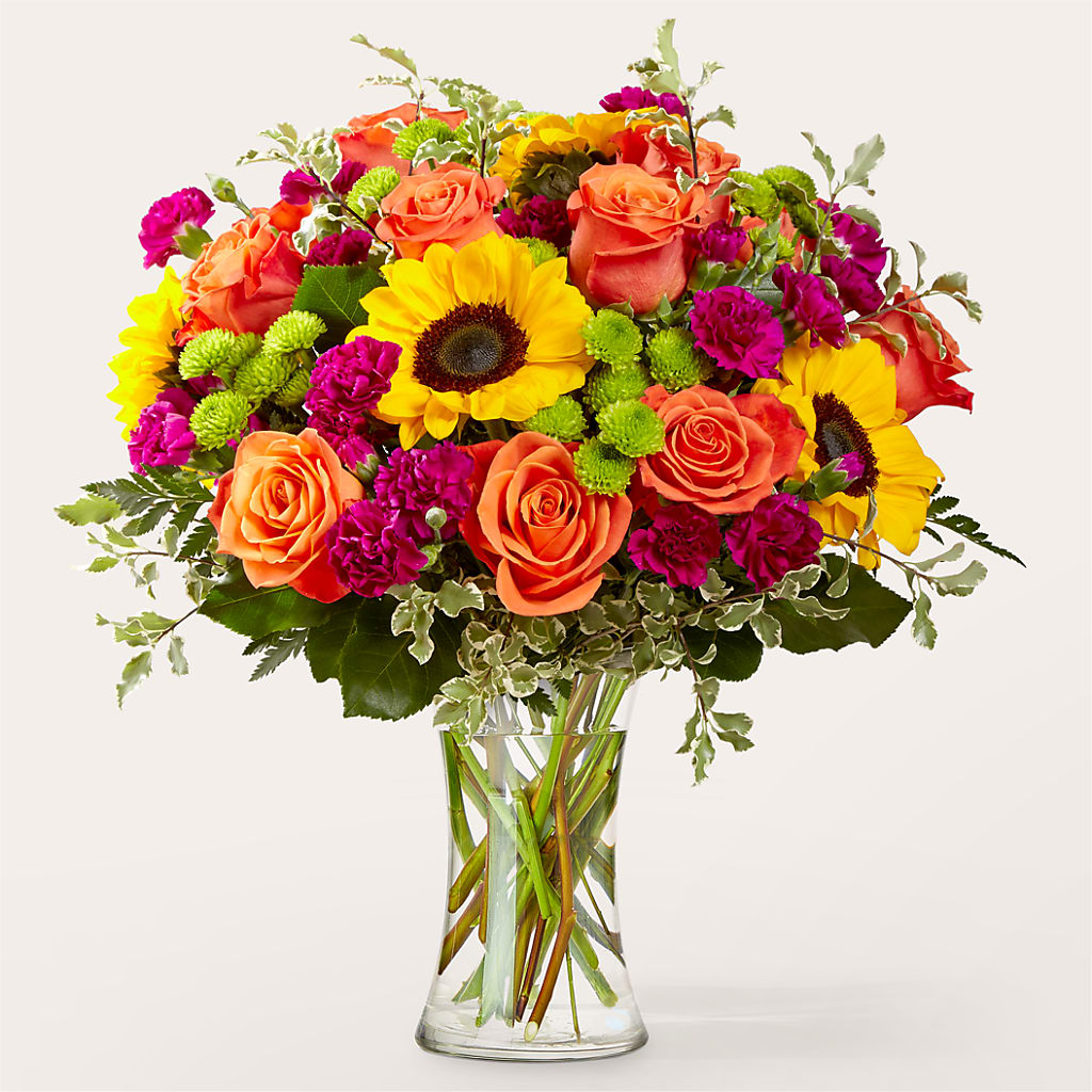 Warmth & Light Bouquet – PETALS & HEARTS FLOWER SHOP, Monterey Park CA