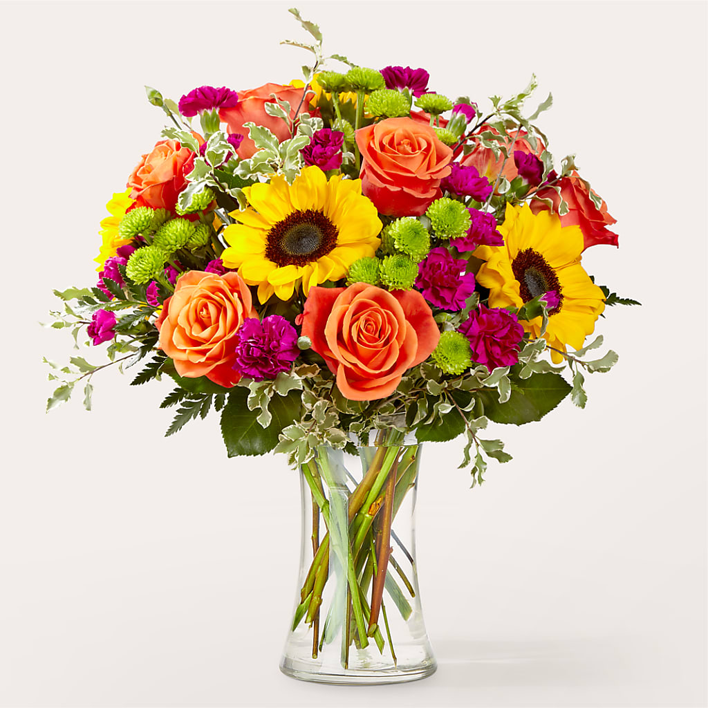 Warmth & Light Bouquet – PETALS & HEARTS FLOWER SHOP, Monterey Park CA