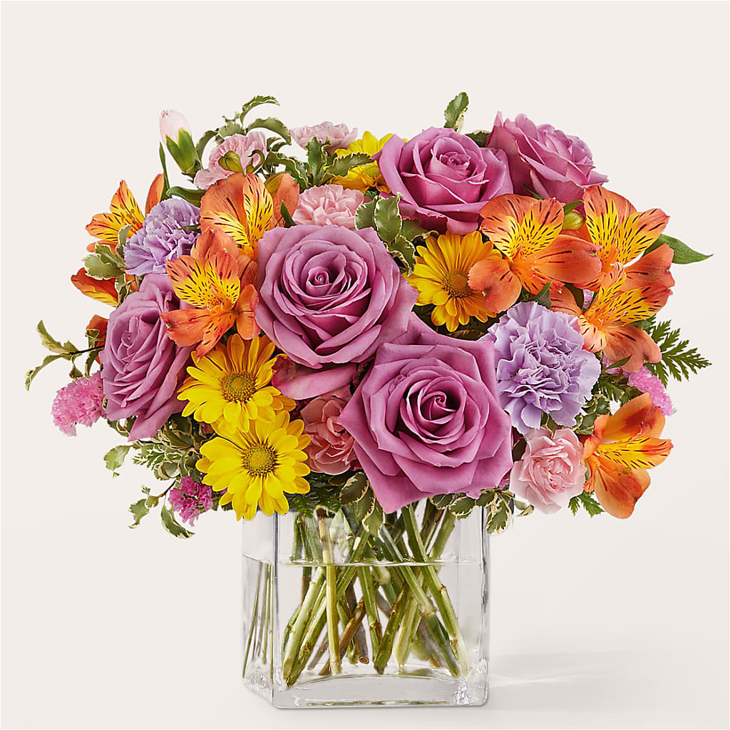 Shades of Happiness Bouquet – PETALS & HEARTS FLOWER SHOP, Monterey Park CA