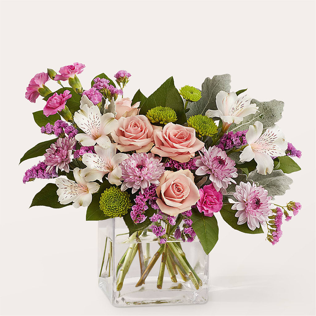 Pink Suede Bouquet – PETALS & HEARTS FLOWER SHOP, Monterey Park CA