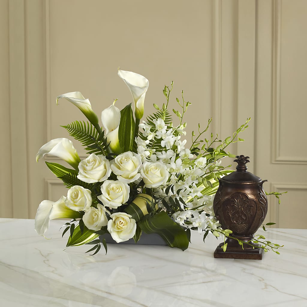At Peace Arrangement – PETALS & HEARTS FLOWER SHOP, Monterey Park CA