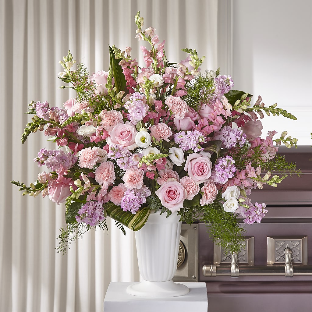 Divine Comfort Arrangement – PETALS & HEARTS FLOWER SHOP, Monterey Park CA