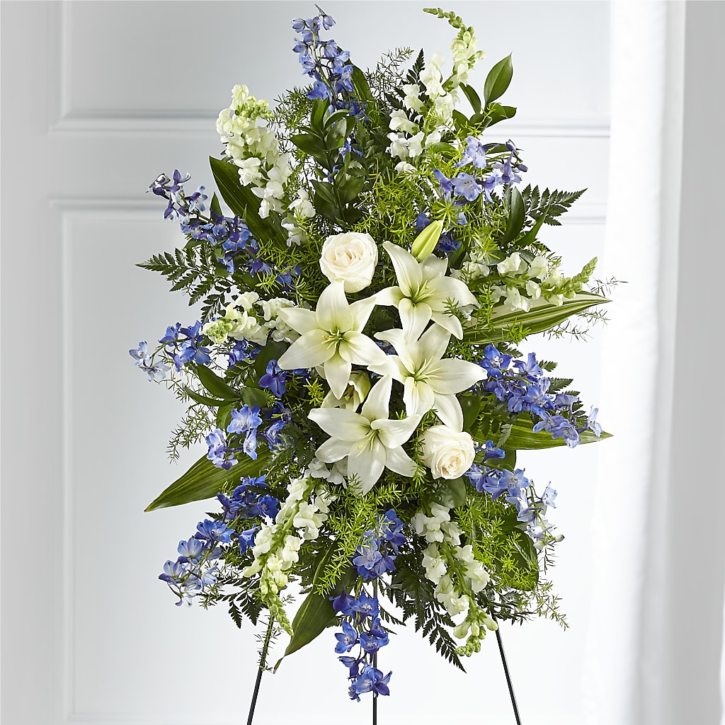 Faithful Friend Standing Spray – PETALS & HEARTS FLOWER SHOP, Monterey Park CA