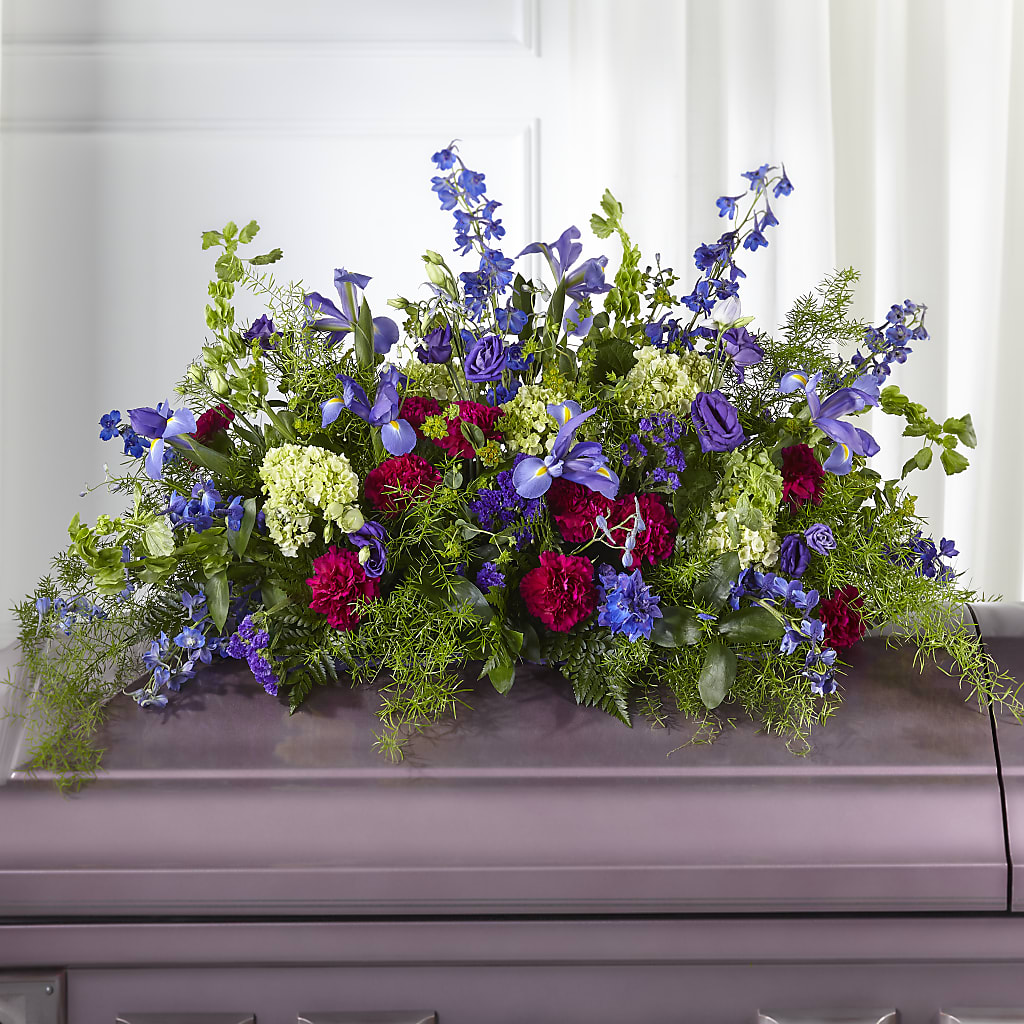 Always Treasured Casket Spray – PETALS & HEARTS FLOWER SHOP, Monterey Park CA