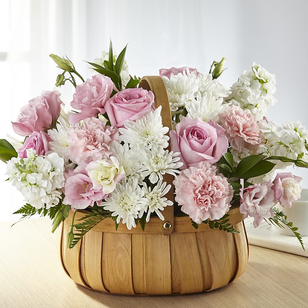 Always Graceful Basket – PETALS & HEARTS FLOWER SHOP, Monterey Park CA