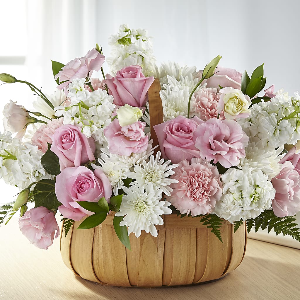 Always Graceful Basket – PETALS & HEARTS FLOWER SHOP, Monterey Park CA