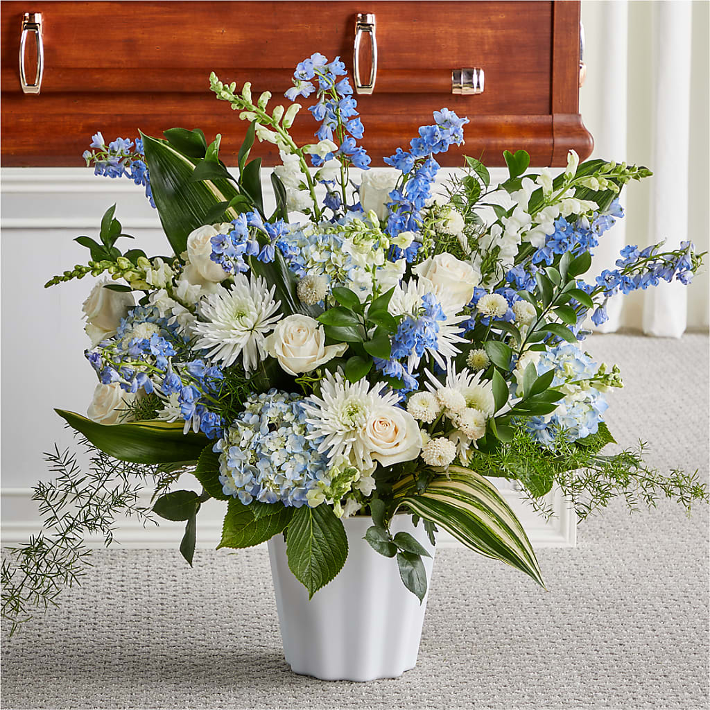 Everlasting Memories Floor Basket – PETALS & HEARTS FLOWER SHOP, Monterey Park CA