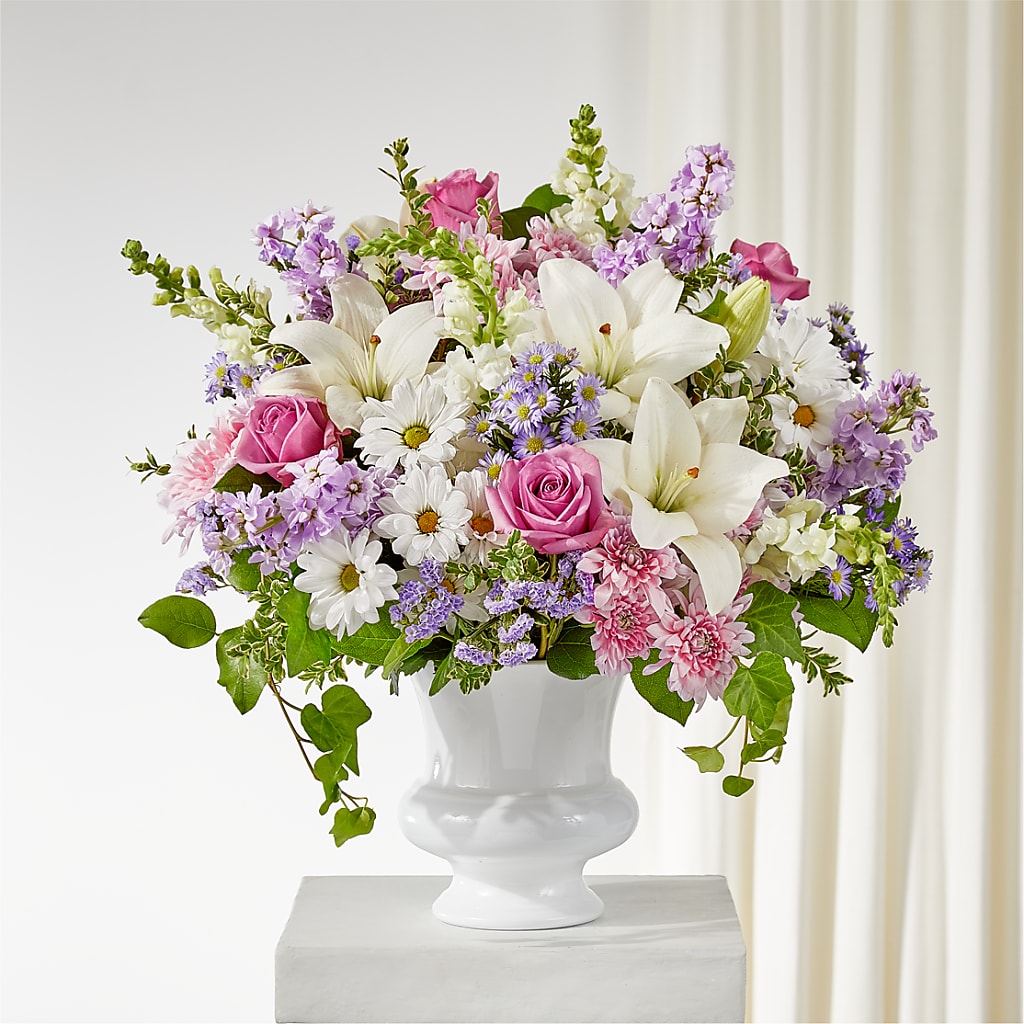 Remarkable Life Urn Arrangement – PETALS & HEARTS FLOWER SHOP, Monterey Park CA