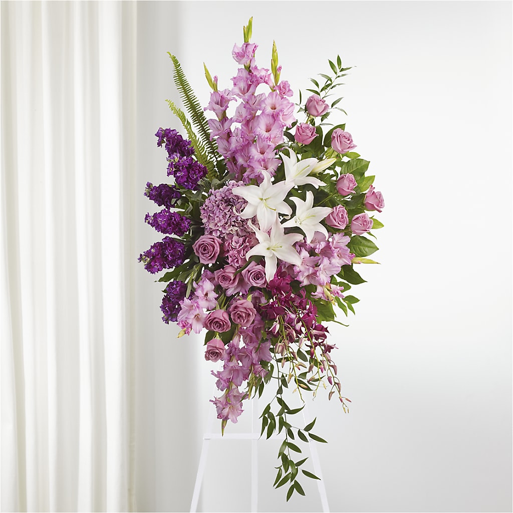 Never Alone Standing Spray – PETALS & HEARTS FLOWER SHOP, Monterey Park CA