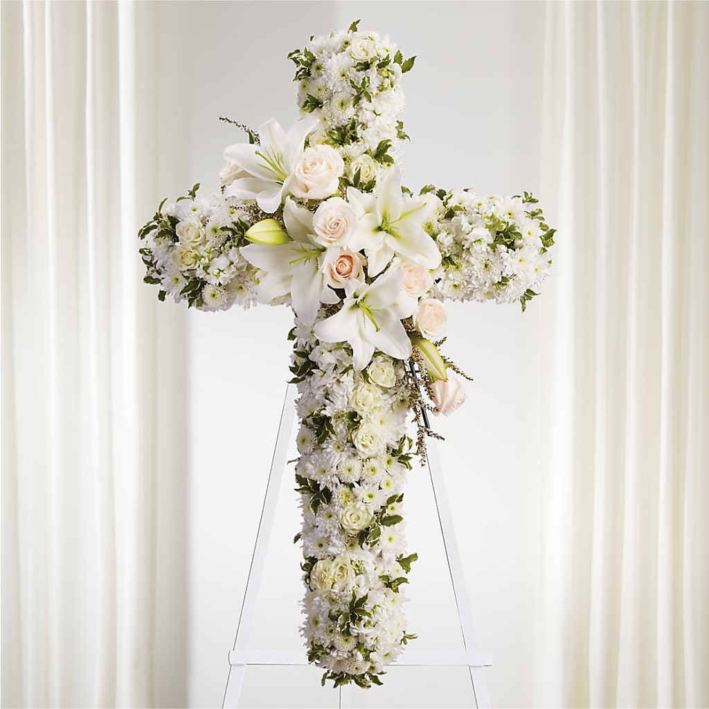 Spiritual Guidance Standing Spray – PETALS & HEARTS FLOWER SHOP, Monterey Park CA