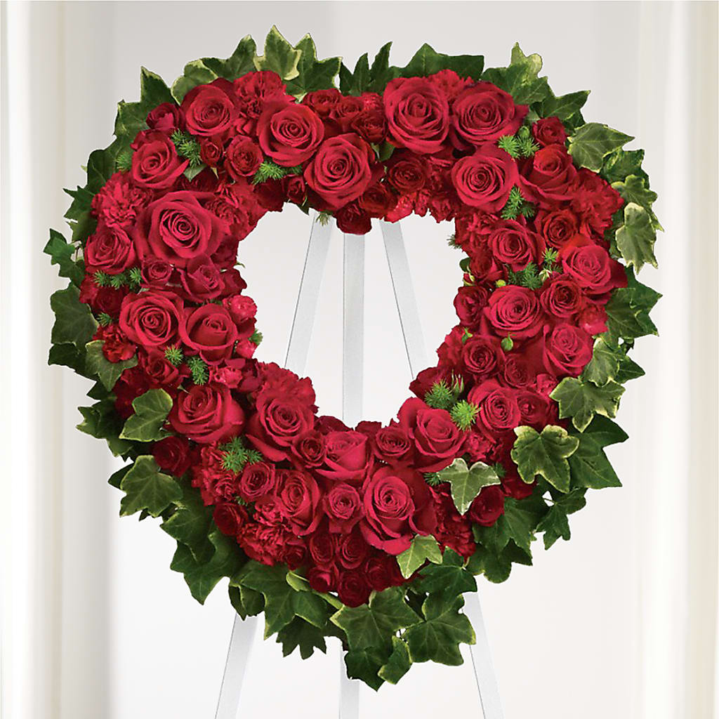 Wholehearted Standing Spray – PETALS & HEARTS FLOWER SHOP, Monterey Park CA