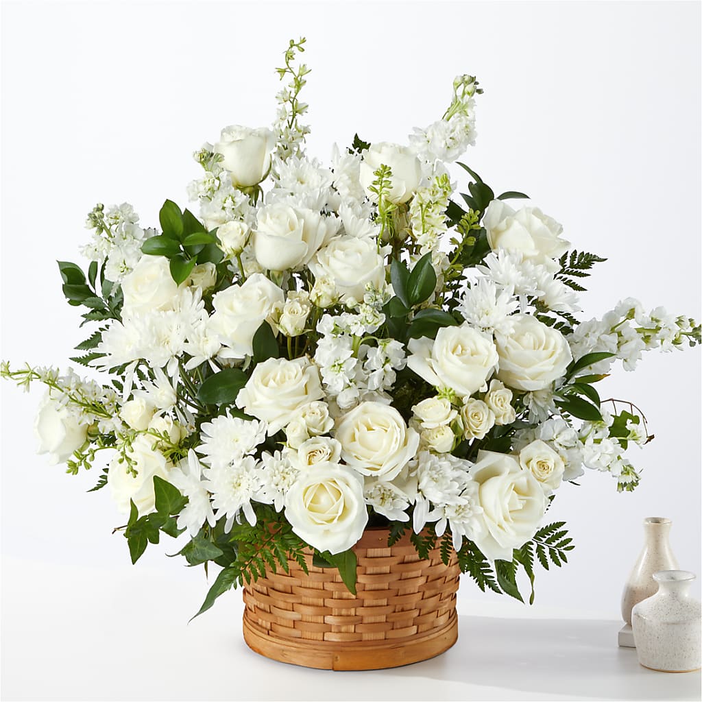 Heartfelt Condolences Arrangement – PETALS & HEARTS FLOWER SHOP, Monterey Park CA