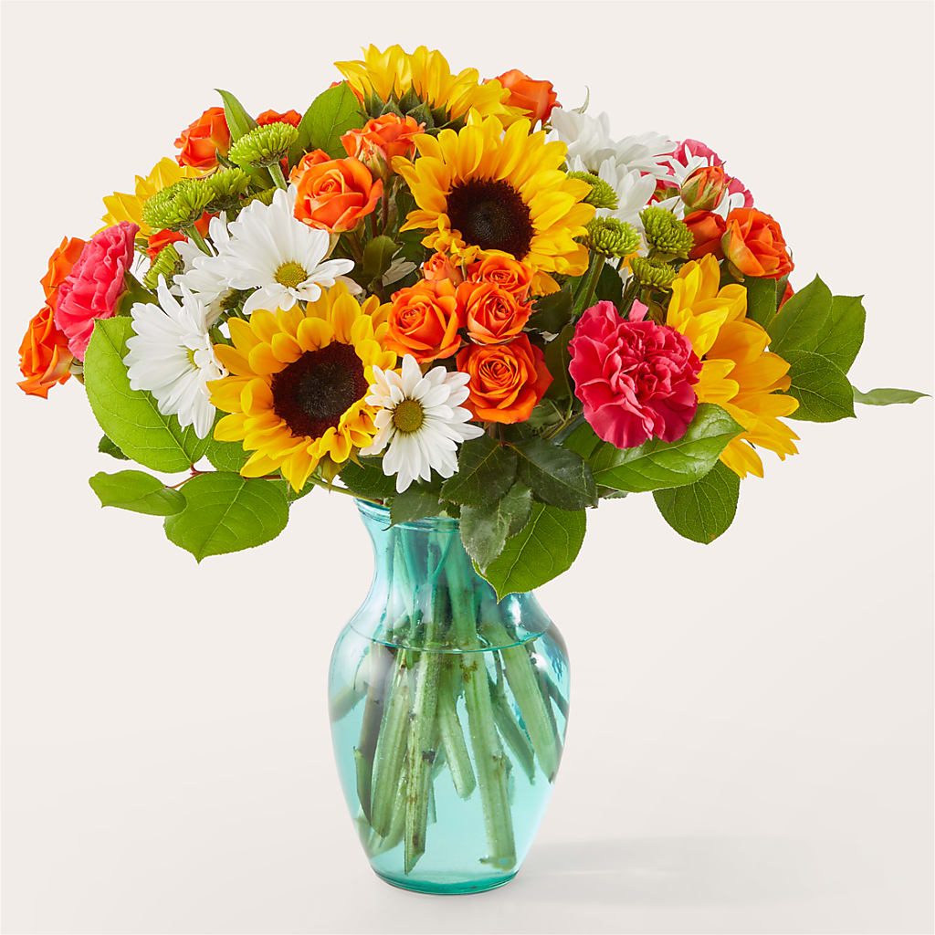 Sun-drenched Blooms Bouquet – PETALS & HEARTS FLOWER SHOP, Monterey Park CA