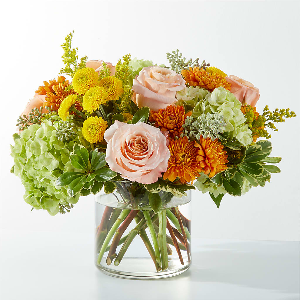 Fall Foliage Bouquet – PETALS & HEARTS FLOWER SHOP, Monterey Park CA