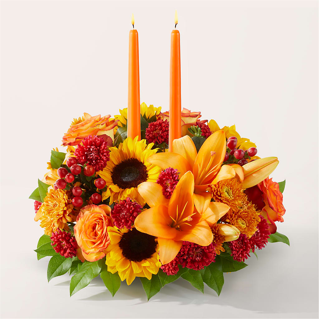 Grateful Centerpiece – PETALS & HEARTS FLOWER SHOP, Monterey Park CA