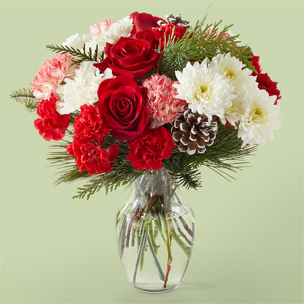 Candy Cane Lane Bouquet – PETALS & HEARTS FLOWER SHOP, Monterey Park CA