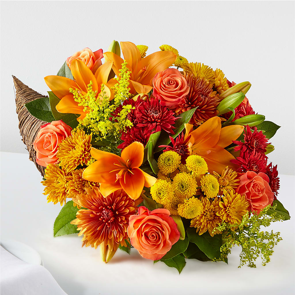 Feast of Color Cornucopia – PETALS & HEARTS FLOWER SHOP, Monterey Park CA