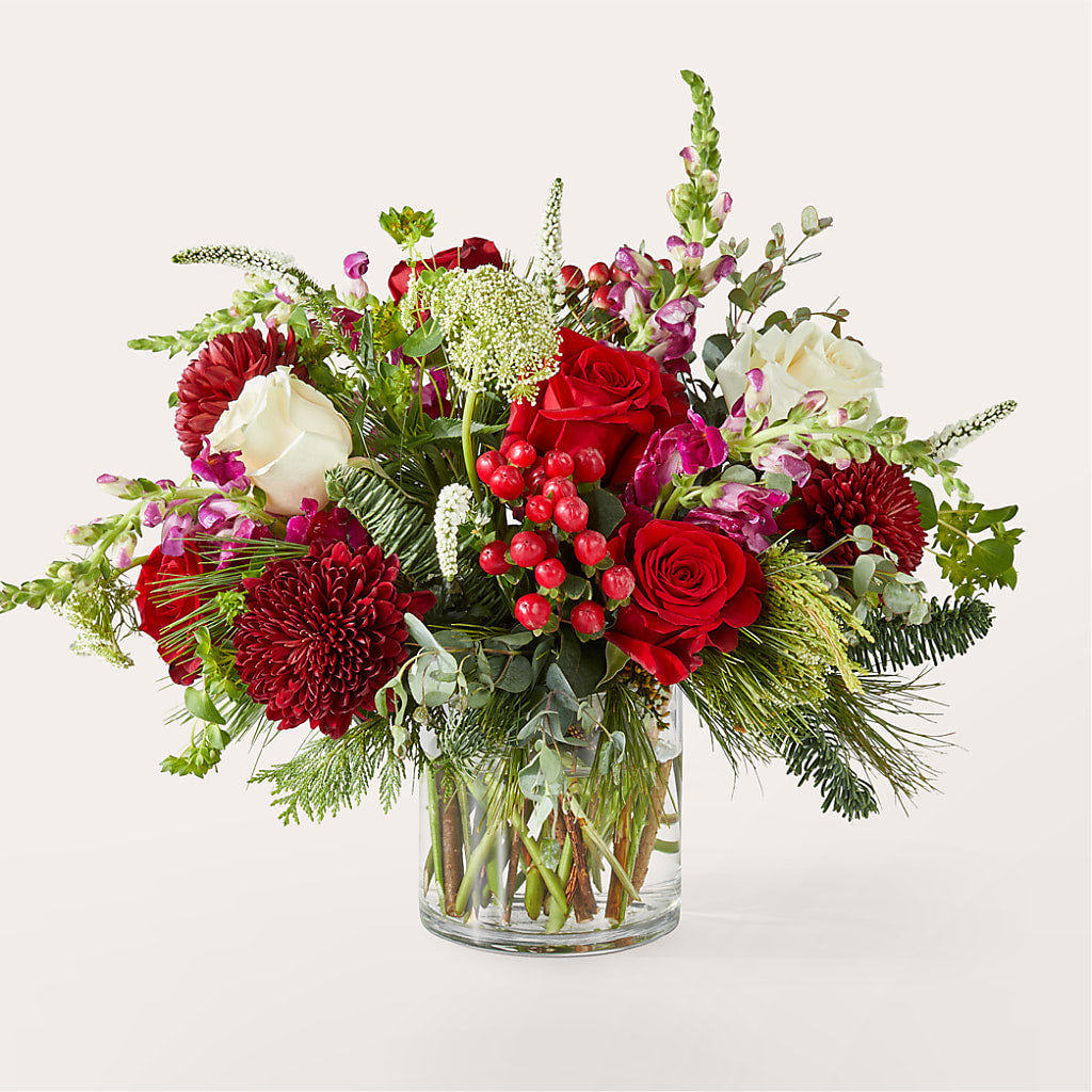 Cranberry Fizz Bouquet – PETALS & HEARTS FLOWER SHOP, Monterey Park CA