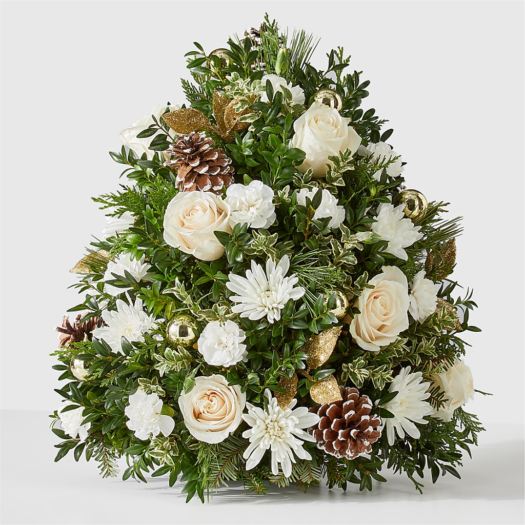 Snowed In Tree – PETALS & HEARTS FLOWER SHOP, Monterey Park CA