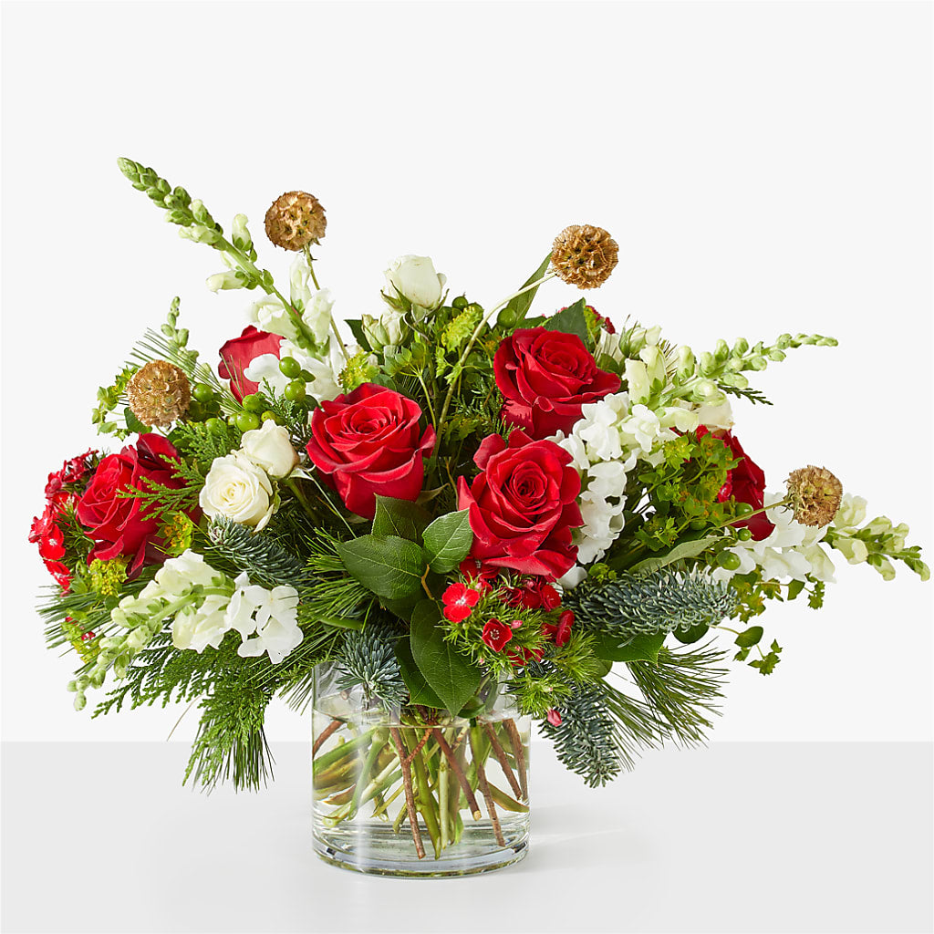 Deck the Halls Bouquet – PETALS & HEARTS FLOWER SHOP, Monterey Park CA