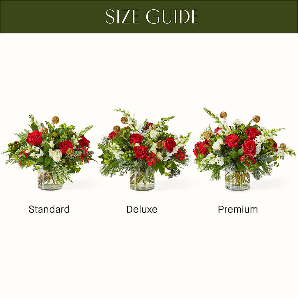Deck the Halls Bouquet – PETALS & HEARTS FLOWER SHOP, Monterey Park CA