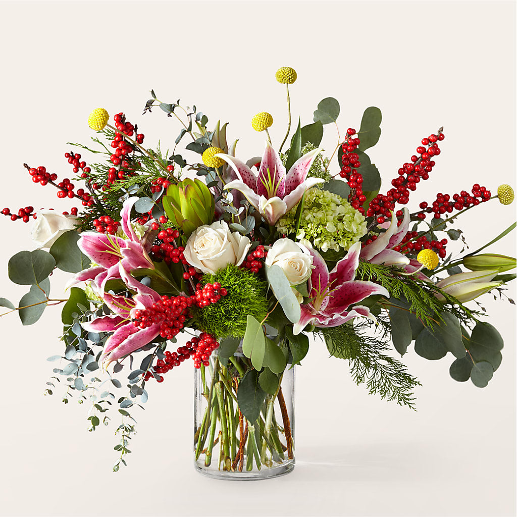 Berry & Bright Bouquet – PETALS & HEARTS FLOWER SHOP, Monterey Park CA