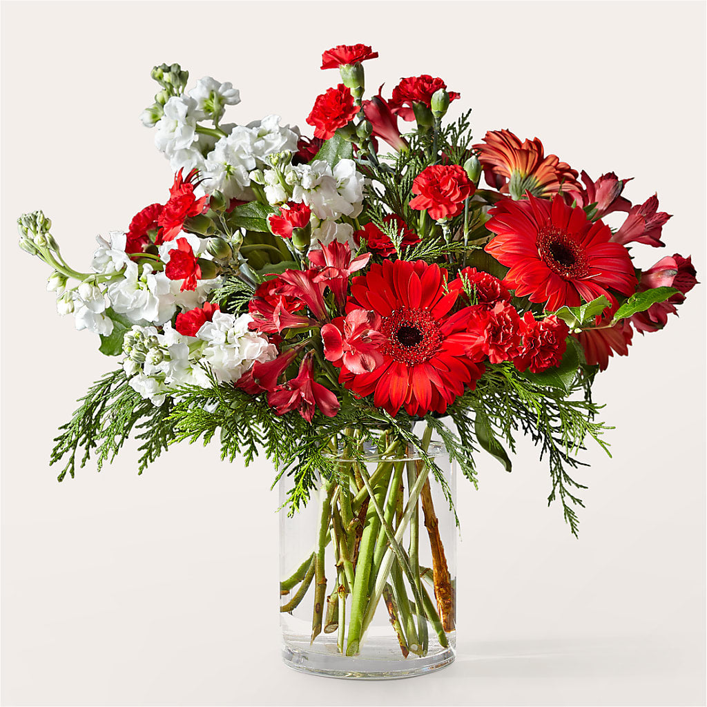 Holidaisy Bouquet – PETALS & HEARTS FLOWER SHOP, Monterey Park CA