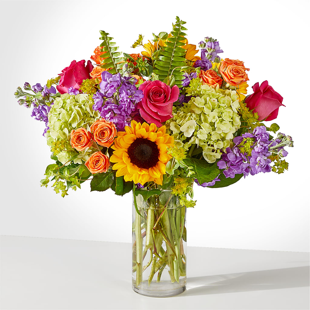 Vibrant Greetings Bouquet – PETALS & HEARTS FLOWER SHOP, Monterey Park CA