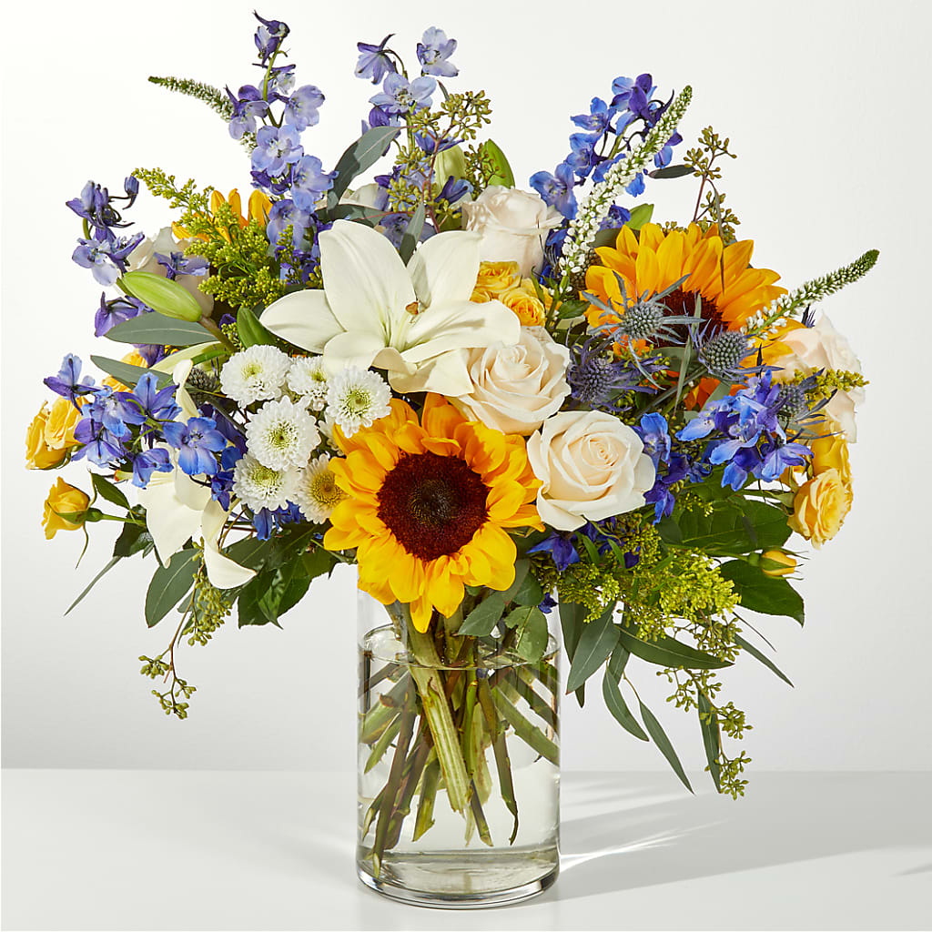 Wonderfully Sunny Bouquet – PETALS & HEARTS FLOWER SHOP, Monterey Park CA