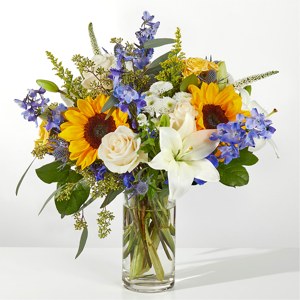 Wonderfully Sunny Bouquet – PETALS & HEARTS FLOWER SHOP, Monterey Park CA
