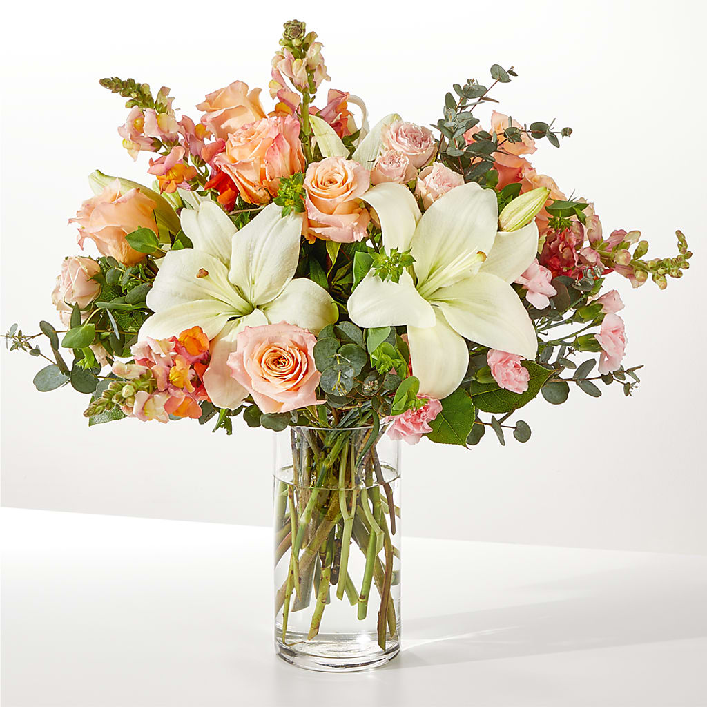 Grapefruit Splash Bouquet – PETALS & HEARTS FLOWER SHOP, Monterey Park CA