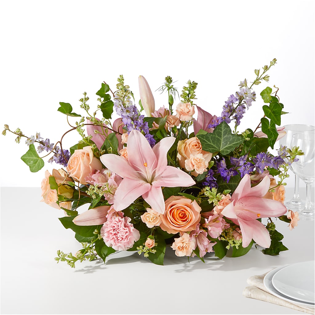 Blossom Time Centerpiece – PETALS & HEARTS FLOWER SHOP, Monterey Park CA