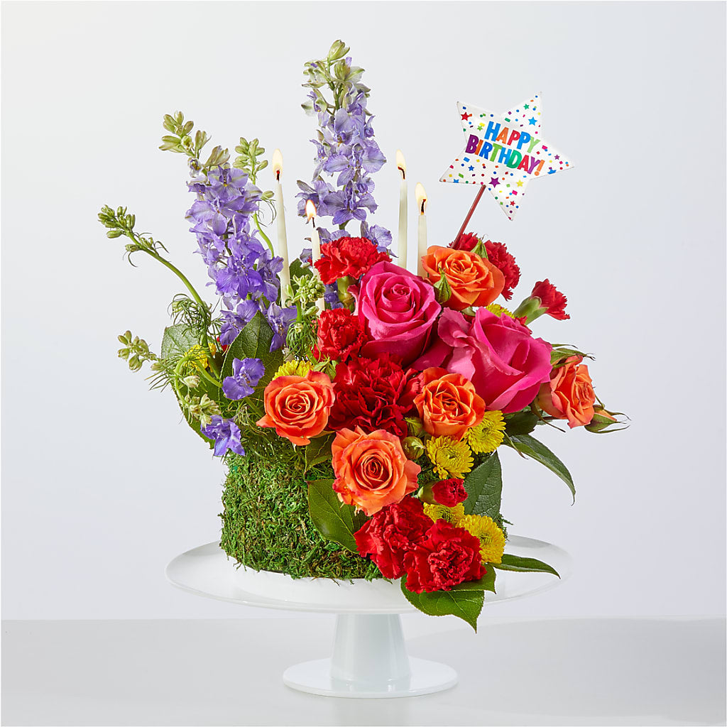 Best Year Yet Floral Cake – PETALS & HEARTS FLOWER SHOP, Monterey Park CA