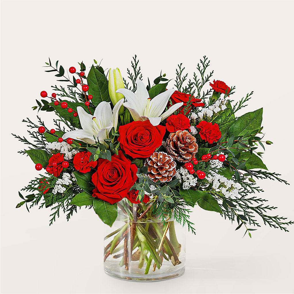 Best in Snow Bouquet – PETALS & HEARTS FLOWER SHOP, Monterey Park CA