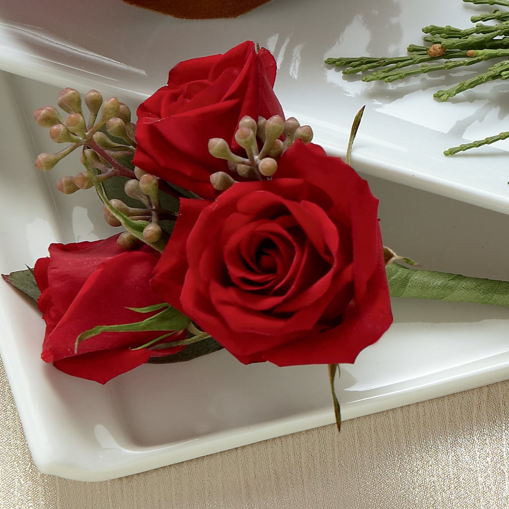 Red Spray Rose Boutonniere – PETALS & HEARTS FLOWER SHOP, Monterey Park CA