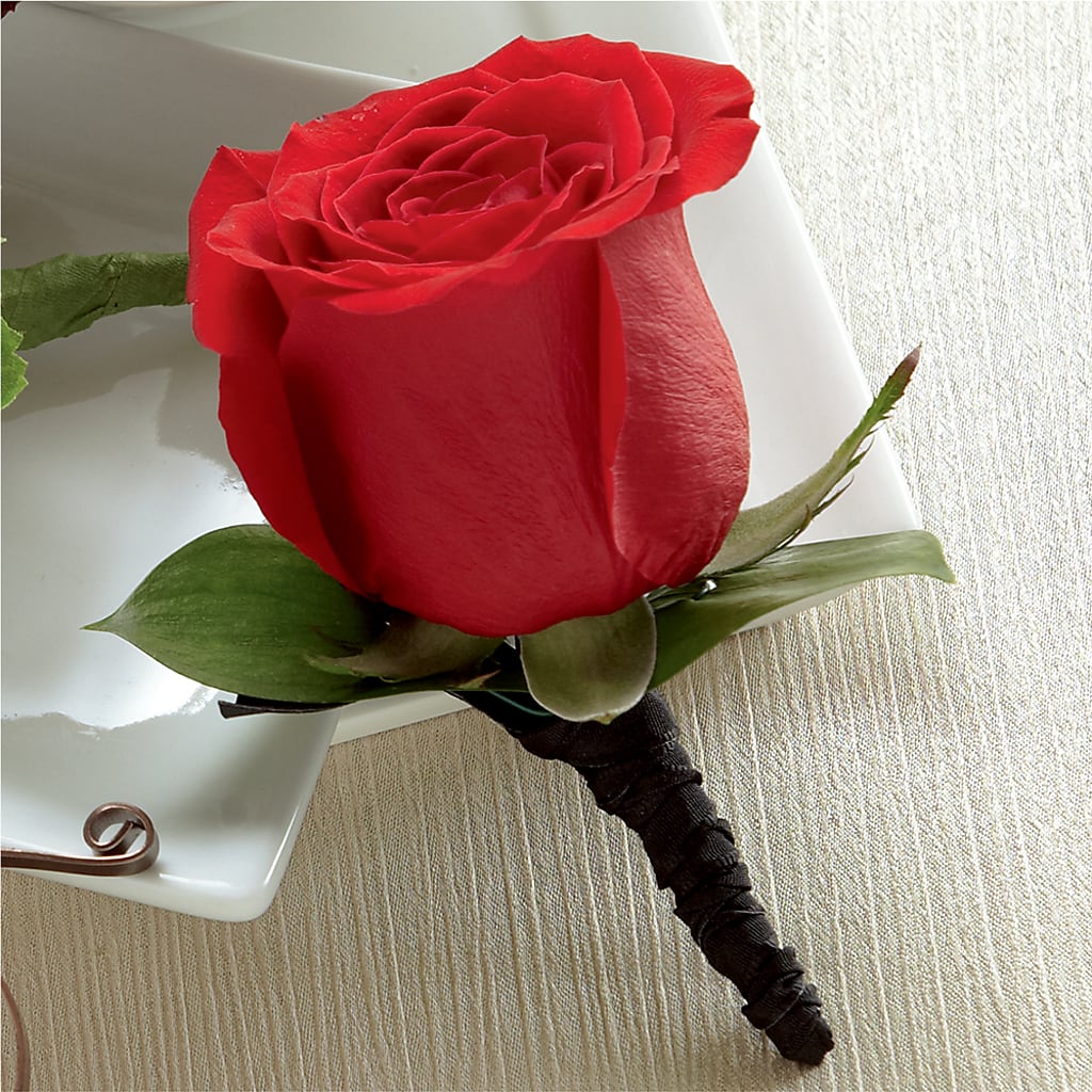 Red Rose Boutonniere – PETALS & HEARTS FLOWER SHOP, Monterey Park CA