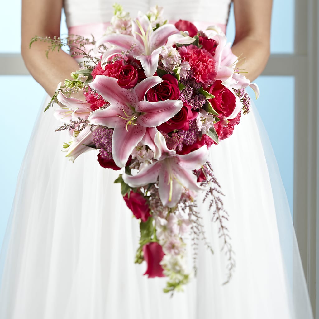 Lily & Rose Bouquet – PETALS & HEARTS FLOWER SHOP, Monterey Park CA