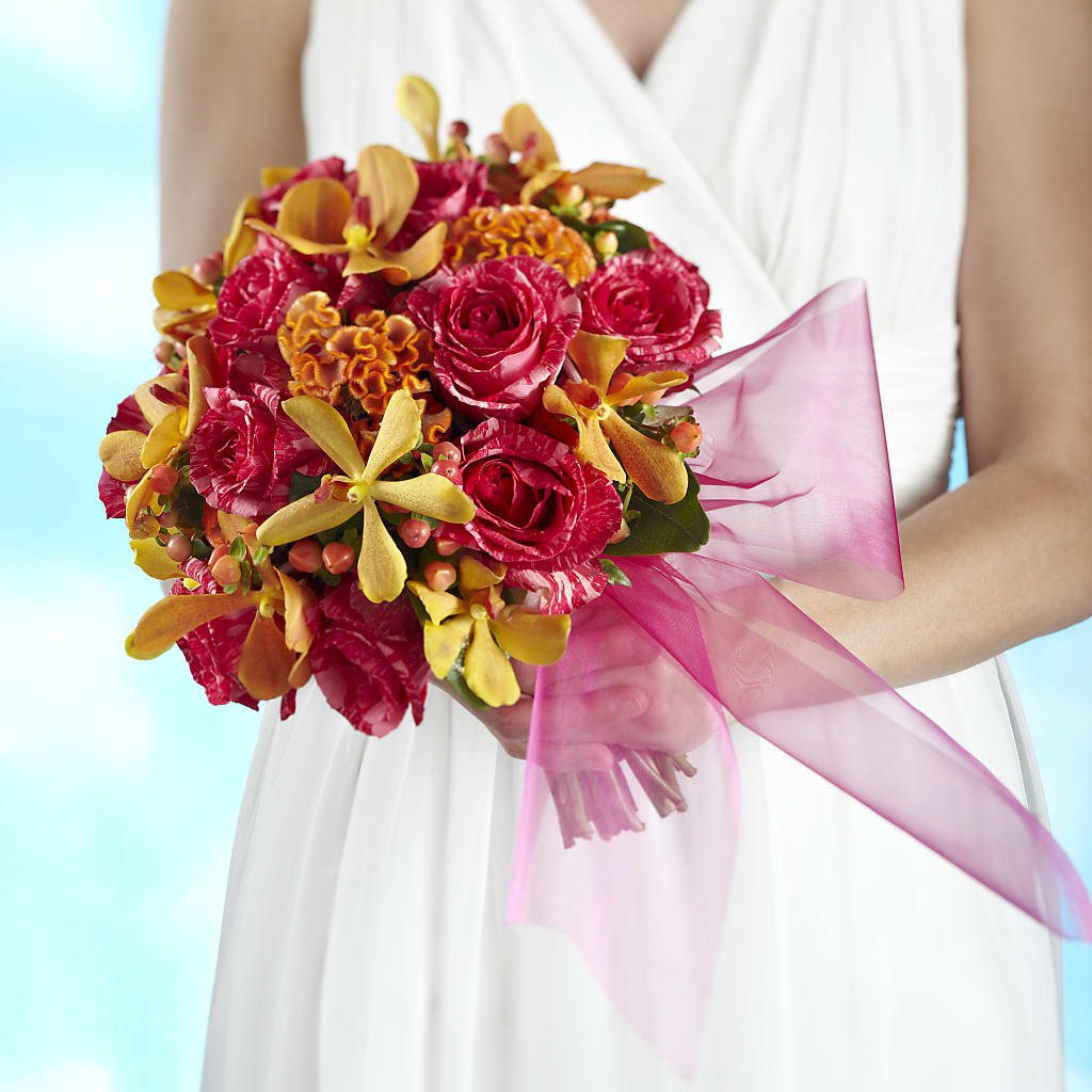 Brilliant Shades of Love Bouquet – PETALS & HEARTS FLOWER SHOP, Monterey Park CA